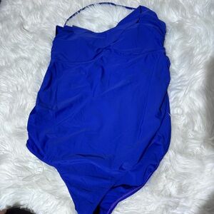 Motherhood maternity blue one‎ piece swimsuit size XL
